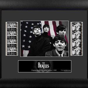 Beatles Invade America 35mm Film Clip Display Framed BRAND NEW Factory Sealed!